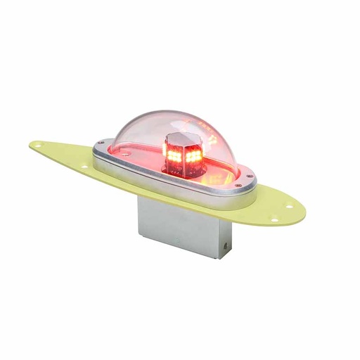 [RX1-11-19447] Whelen 01-0790852-05 LED Anti-Collision Light 5 Hole Mount Red Upper Mount