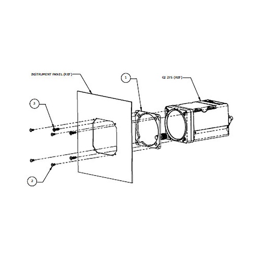 [RX1-11-19464] Garmin Sub-Assembly KI256 Adapter Kit For GI 275