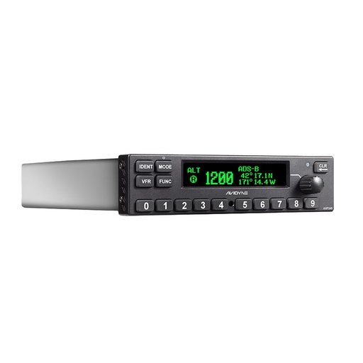 [RX1-11-19591] Avidyne AxP340 Mode Small Transponder - ADS-B Out - Black Bezel (Includes Tray/Install Kit)