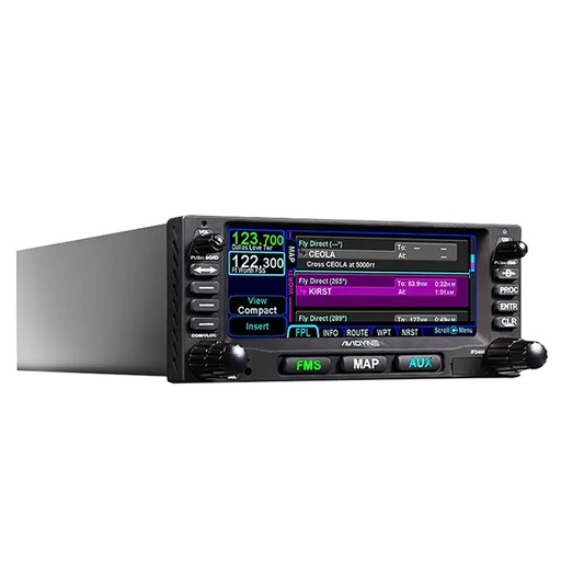 [RX1-11-19626] Avidyne IFD440 With Install Kit & Tray - 10W - GPS/Nav/Com/Wifi/Bt/Flta/Svs - Black Bezel