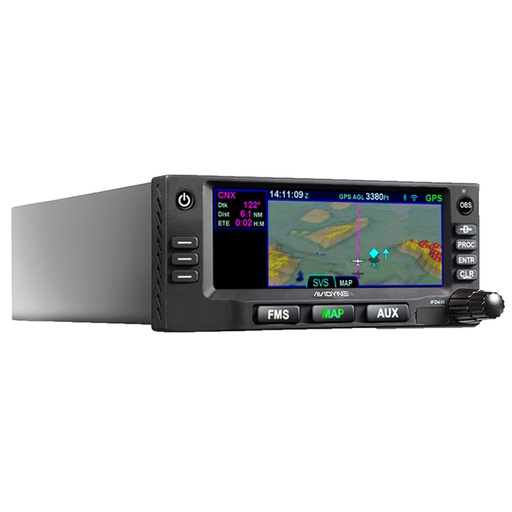 [RX1-11-19627] Avidyne IFD410 With Install Kit & Tray - GPS/Wifi/Bt/Flta/Svs - Gray Bezel