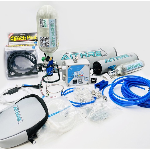 [RX1-11-19719] Aithre 152L Oxygen Bottle With Adjustable Flow Reg / Meso / AvI24Ex 2-Place And Install Kit