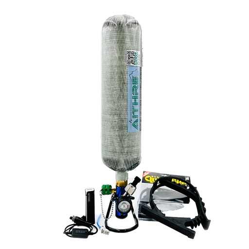 [RX1-11-19720] Aithre 408L Oxygen Bottle With Adjustable Flow Reg & Meso