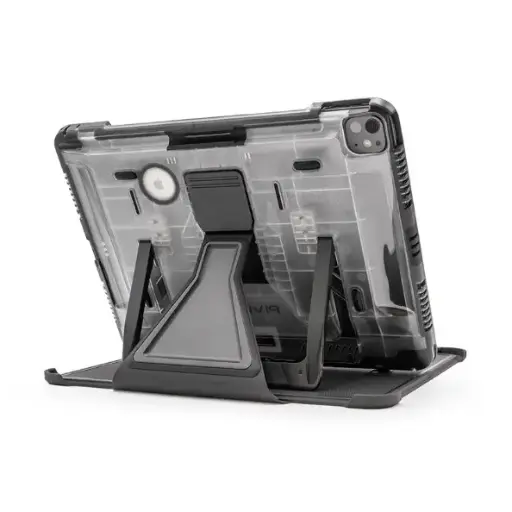 [RX1-11-20433] Flyboys Pivot Case For Ipad Air M2 13 Inch Clr Case/Blk Clip