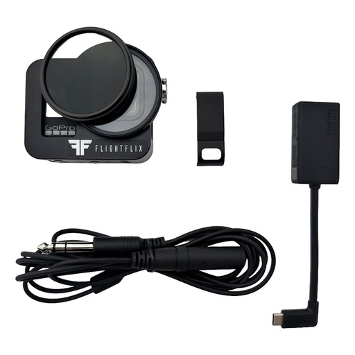 [RX1-11-20514] FlightFlix Rock Steady Lite Cockpit Bundle for GoPro Hero 8