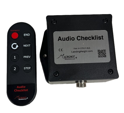 [RX1-11-20515] Microkit Audio Checklist