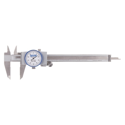 [RX1-12-06273] Fowler 0 To 6 Inch White Machinist Grade Dial Caliper