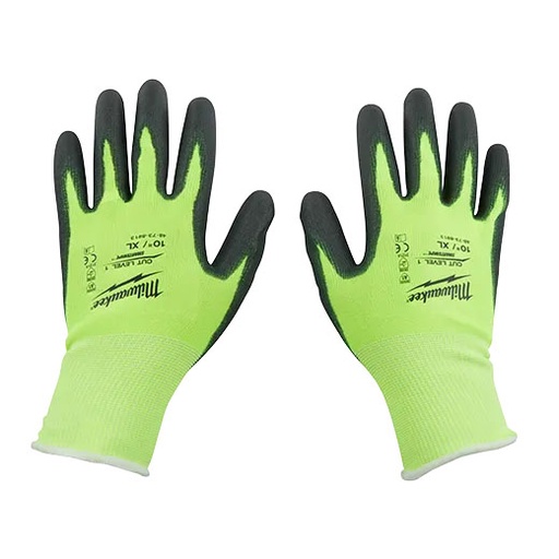 [RX1-12-06345] Milwaukee Polyurethane Dipped Gloves Cut Level 1 Large