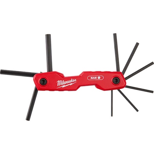 [RX1-12-06380] Milwaukee 9-Key Folding Hex Key Set - Sae