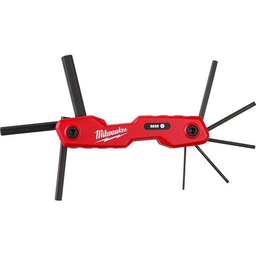[RX1-12-06381] Milwaukee 9-Key Folding Hex Key Set - Sae