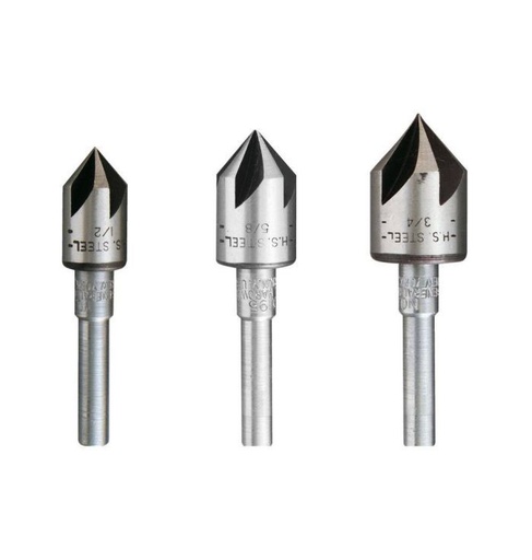 [RX1-12-06390] 195St 3Piece Countersink Bit Set