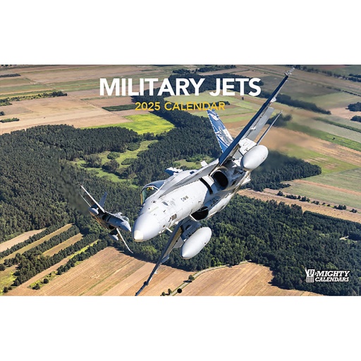 [RX1-13-06589-25] Military Jets Calendar 2025