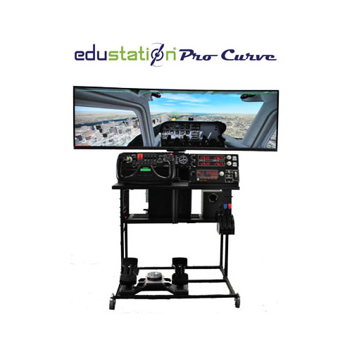 [RX1-13-24667] STEMPilot Edustation Pro Curve Classroom Flight Simulator System