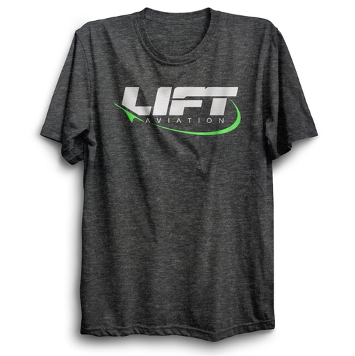 [RX1-13-24726] Lift Aviation T-Shirt Corp - Heather Grey - L