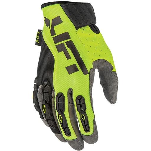 [RX1-13-24867] Lift Aviation - Handler Glove (Hi-Viz)- Dual Layer Fused Silicone Palm/Fingers - L