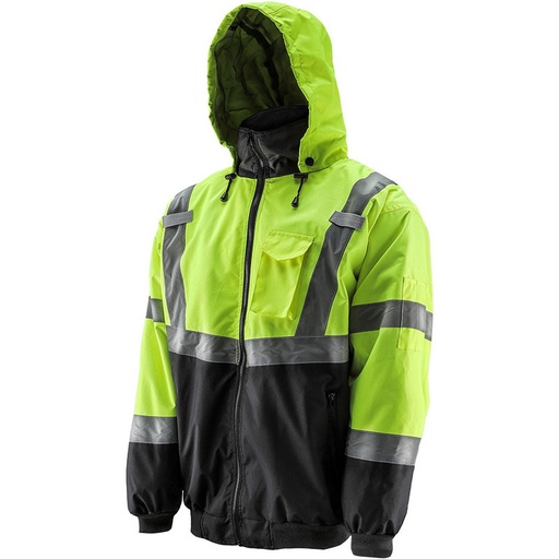 [RX1-13-24939] Lift Aviation - Lift Viz-Pro Bomber Jacket (Hi-Viz/Black) - L