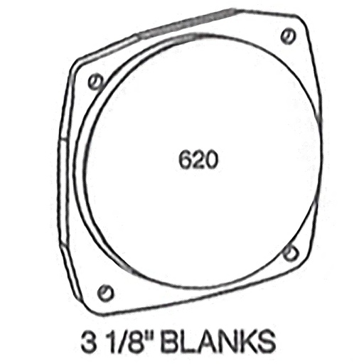 [RX1-10-00340] 3-1/8 Raised Face Cover Plate
