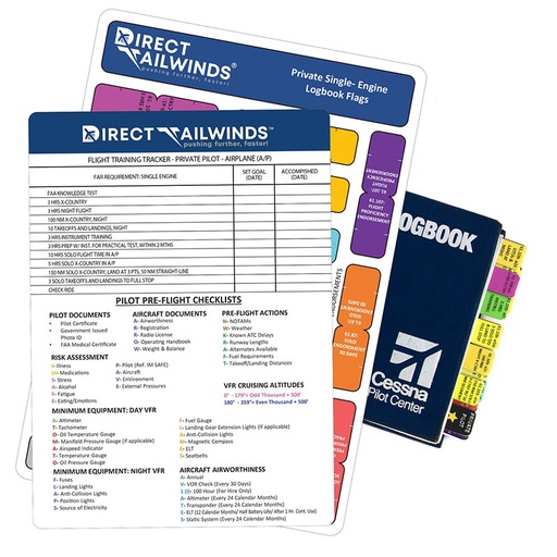 [RX1-13-25623] Direct Tailwinds Logbook Flags: Private Pilot