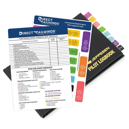 [RX1-13-25626] Direct Tailwinds Logbook Flags: Commercial Pilot- Multi
