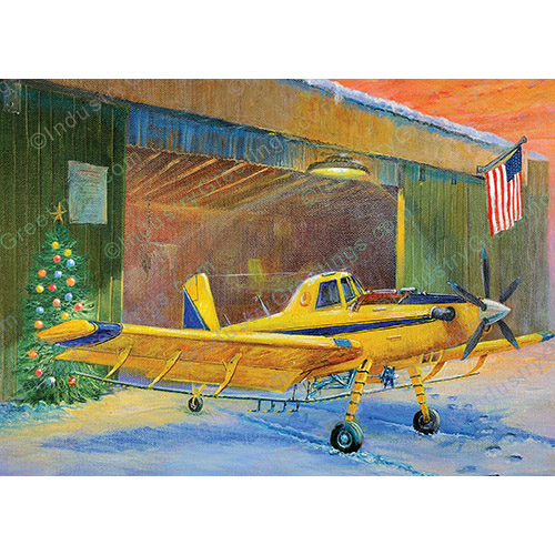 [RX1-13-25725] Holiday Card Agriculture Air Service (10 Pk)