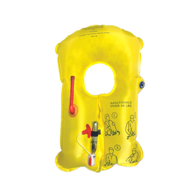 [RX1-13-25775] AVI Adult / Child (Crew) Life Preserver Orange 10 Year With Whistle