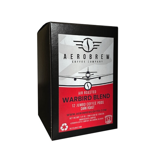 [RX1-14-03463] Aerobrew Coffee Company - Warbird Blend - Dark - K-Style Pods