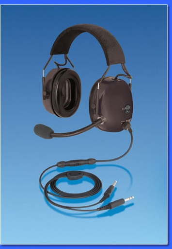 [RX1-99-01676] Lynx Pilot System Headset With Lead - Red