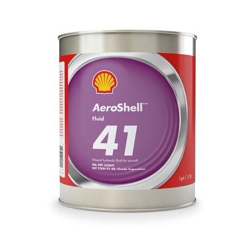 [RX1-99-02135] AeroShell Hydraulic Fluid 41 Gallon Mil-Prf-5606J - Dented Can
