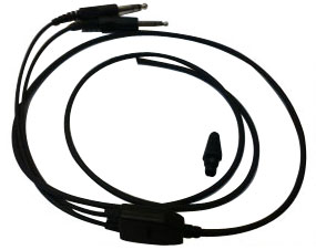 [RX1-11-03564] Pilot USA PA 79 Dual GA Mono Stereo 5 Foot Replacment Cable