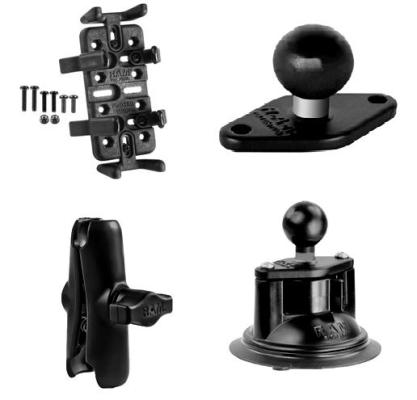 [RX1-11-11415] RAM System Generic Handheld Radio Suction Mount Kit