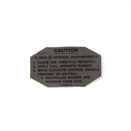 [RX5-0405008-2] PLACARD