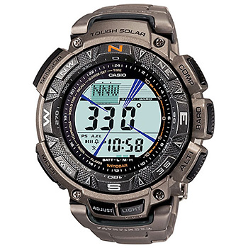 [RX1-13-12985] Casio Pathfinder Solar Power Titanium Band