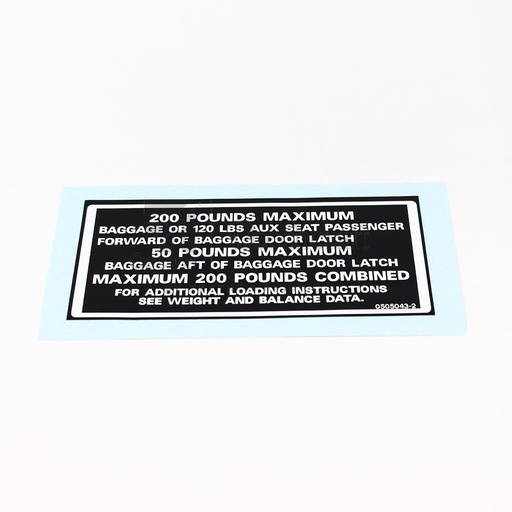 [RX5-0505043-2] PLACARD