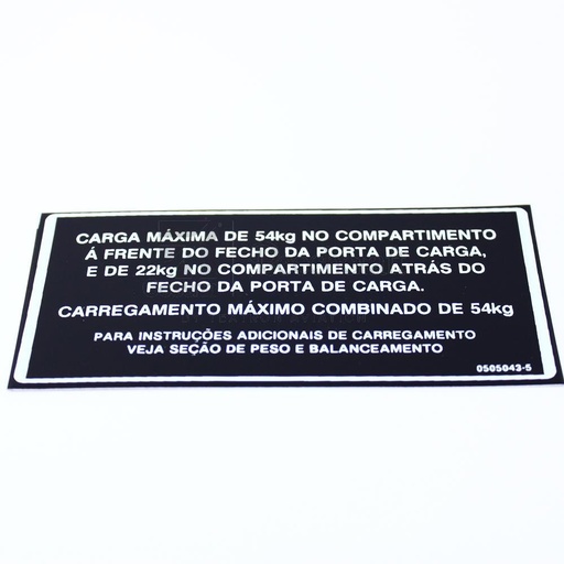[RX5-0505043-5] PLACARD-BAG CAP (BRAZIL)