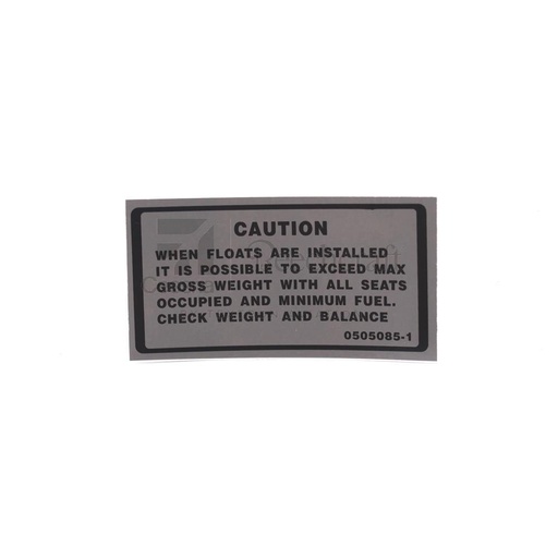[RX5-0505085-1] PLACARD