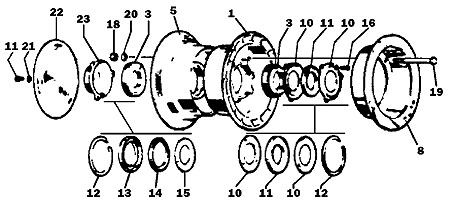 [RX1-162-02800] Cleveland Outer Wheel Half Assembly 162-02800