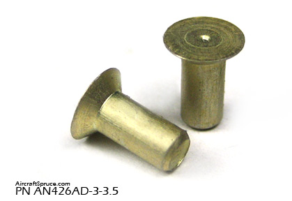 [RX1-AN426AD-3-3.5] Aluminum Rivet AN426Ad-3-3.5