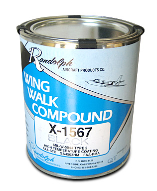 [RX1-09-00823] Randolph X-1567G Wing Walk Compound Gray Mil-W-5044 Type 2 Quart