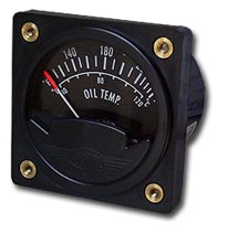 [RX1-10-01247] Westach 2-1/4 Square Oil Temperature Gauge 100-260F 2A9-2 Non-TSO