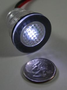 [RX1-11-09278] Fl Mnt Waterproof LED 12V Wht