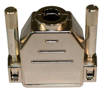 [RX1-11-13014] 9 Pin Silver Sub-D Connector Clamp Housing