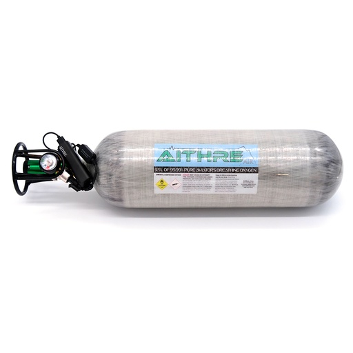[RX1-11-19055] Aithre 925L Oxygen Bottle With Adjustable Flow Reg Meso & Aithre Dual Cannula
