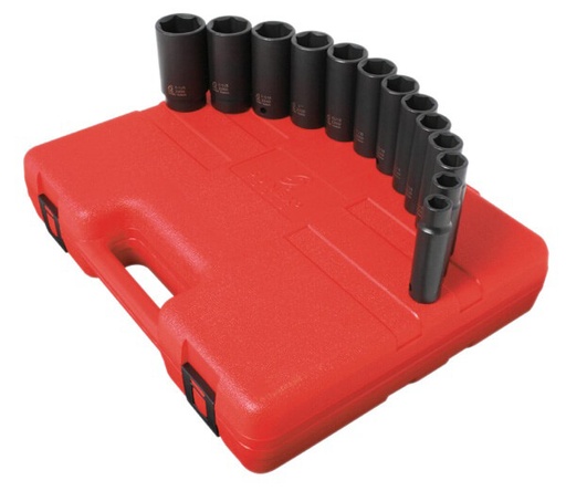 [RX1-12-01946] Sunex 13Pc 1/2 Deep Socket Set