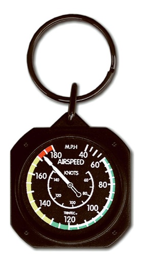 [RX1-13-02104] Airspeed Indicator Key Chain +