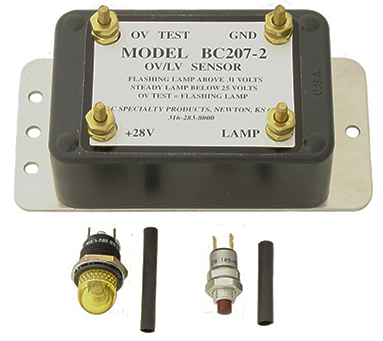[RX1-07-03435] B&C BC207-2 Over/Under Voltage Sensor 28V