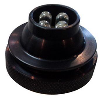 [RX1-05-08299] Fixed Cockpit Light Red 14V With Black Housing