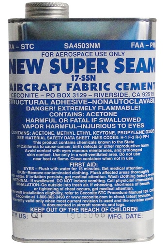 [RX1-09-18200] Ceconite Super Seam Fabric Cement Gallon