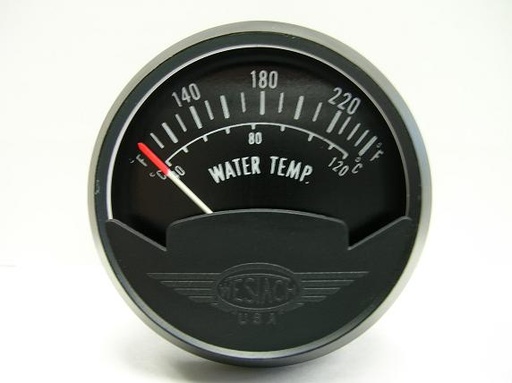[RX1-10-04132] Westach 2 Round Water Temperature Gauge 100-260F 2C9-1 Non-TSO