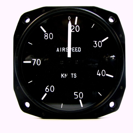 [RX1-10-05381] Skysports Non-TSO 3-1/8 Airspeed Indicator 20-80 Knt