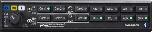 [RX1-11-13713] PS Engineering PMA 7000H Bt High Noise Audio Panel 10 Place TSOD